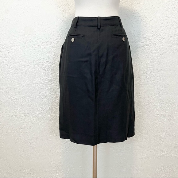 Vintage Dolce & Gabbana Skirt Button Down Gray Black 44 Medium M - Picture 12 of 13